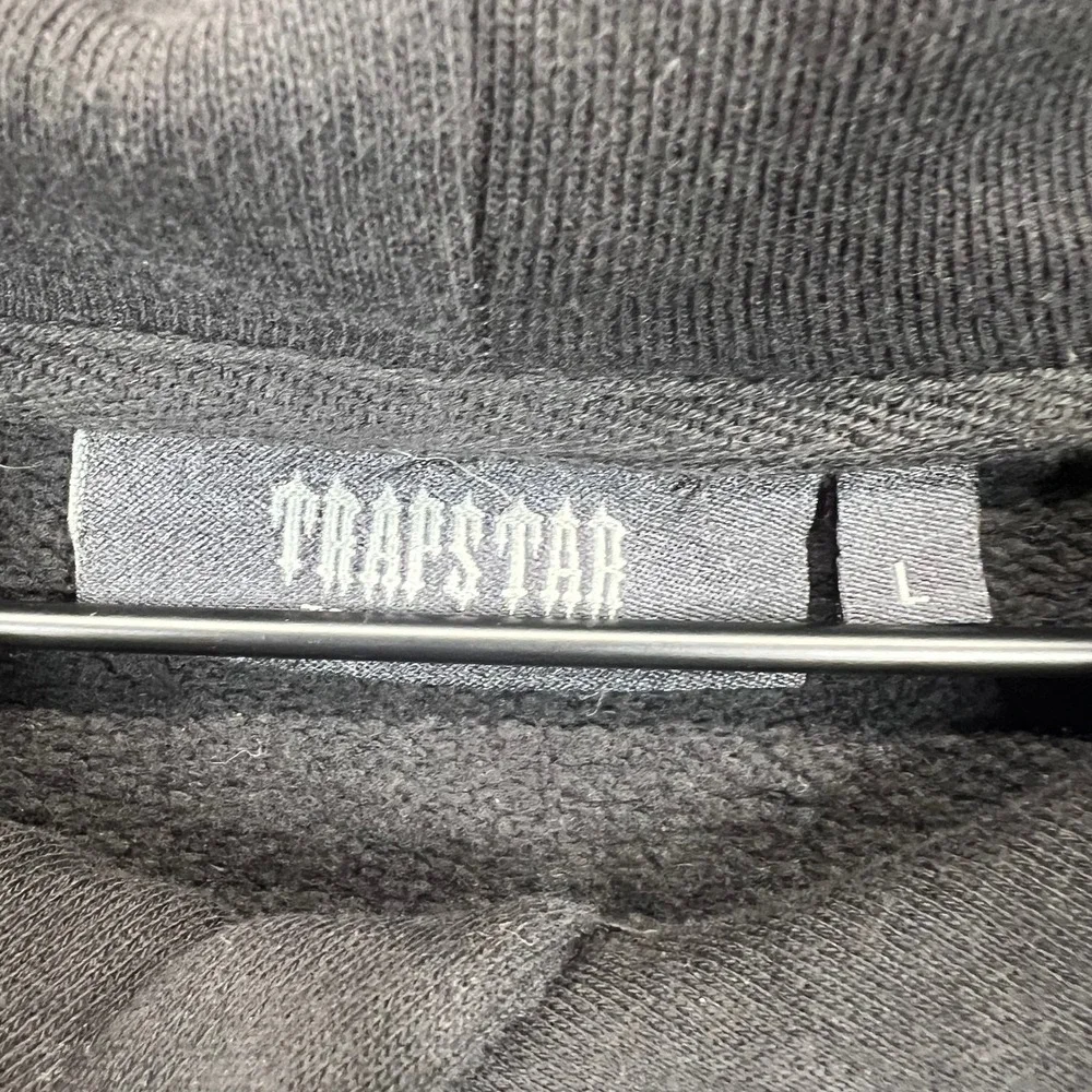 Trapstar x Dave Hoodie Mens L‎ Black Sunset Graphic It's A Secret Pullover EUC